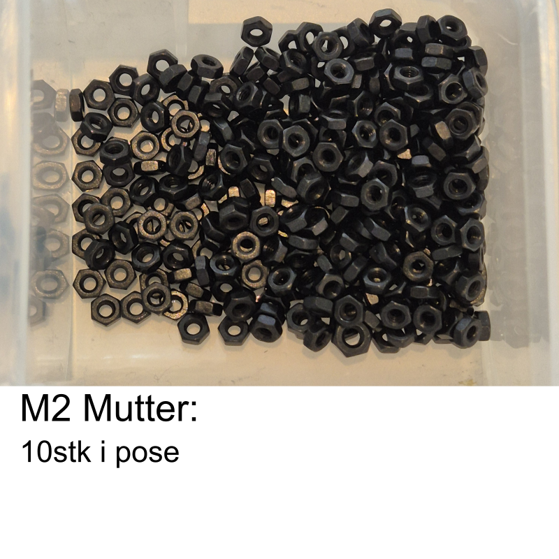 Maskinskruer M2-M6 Svarte