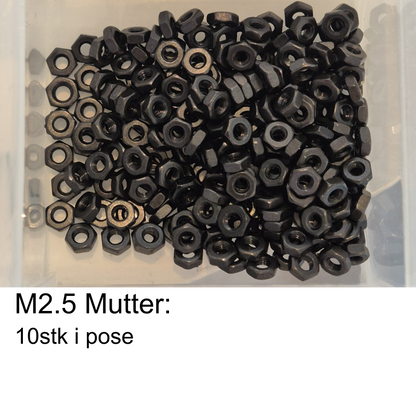 Maskinskruer M2-M6 Svarte
