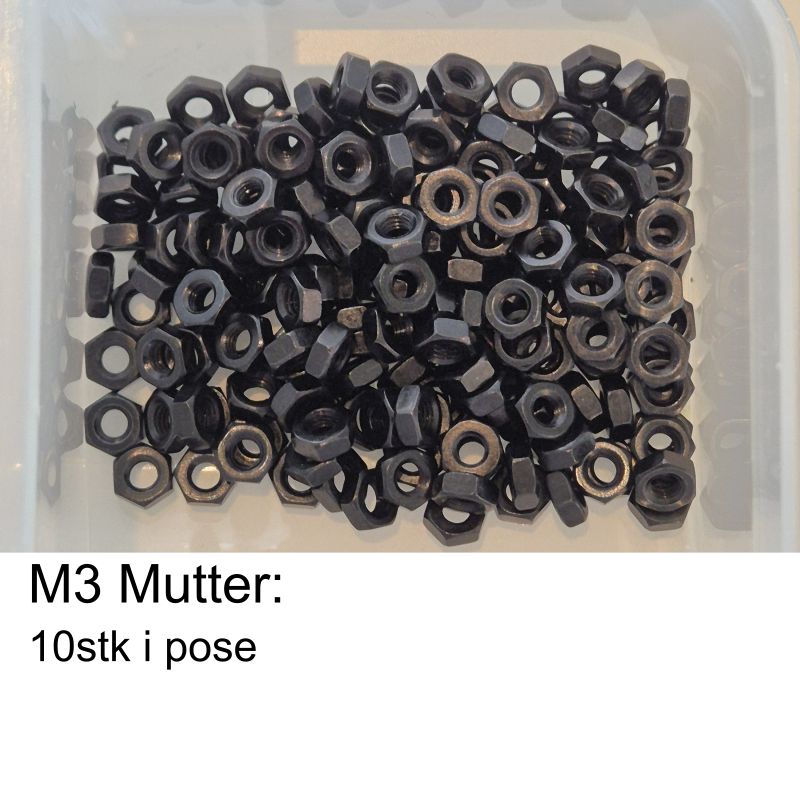 Maskinskruer M2-M6 Svarte