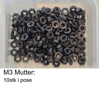 Maskinskruer M2-M6 Svarte