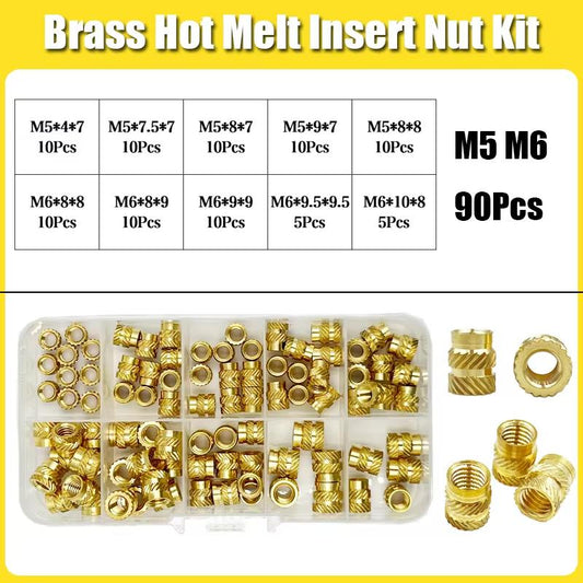 Threaded Inserts - Gjengeinnsats 3d print M2-M6